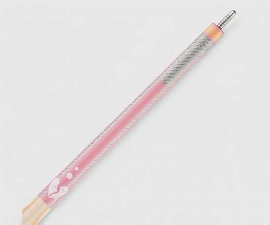 Poison Candy Pool Cue with Carbon Fiber Shaft - Peach/Pink