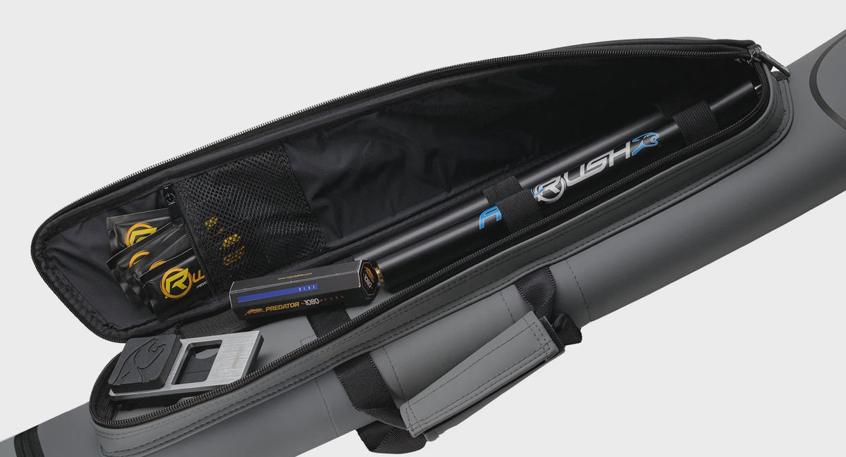 Predator Roadline Gray/Black Hard Cue Case - 2 x4