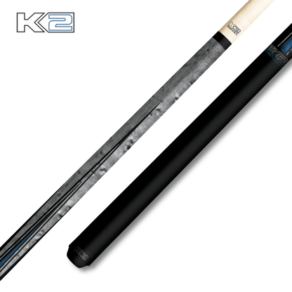 Koda K2 KLLE1N Low Deflection Pool Cue Gray & Blue