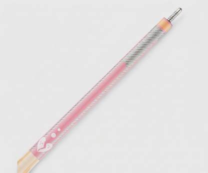 Poison Candy Pool Cue with Carbon Fiber Shaft - Peach/Pink