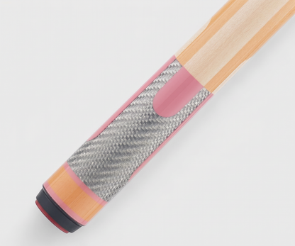 Poison Candy Pool Cue with Carbon Fiber Shaft - Peach/Pink