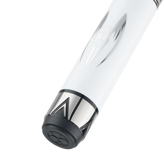 Poison Maelith Pool Cue 12.4 with Carbon Fiber Shaft - White/Black