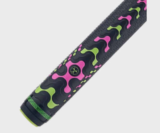 Poison VX Jump/Break Cue with Venom Carbon Fiber Shaft - Green/Pink