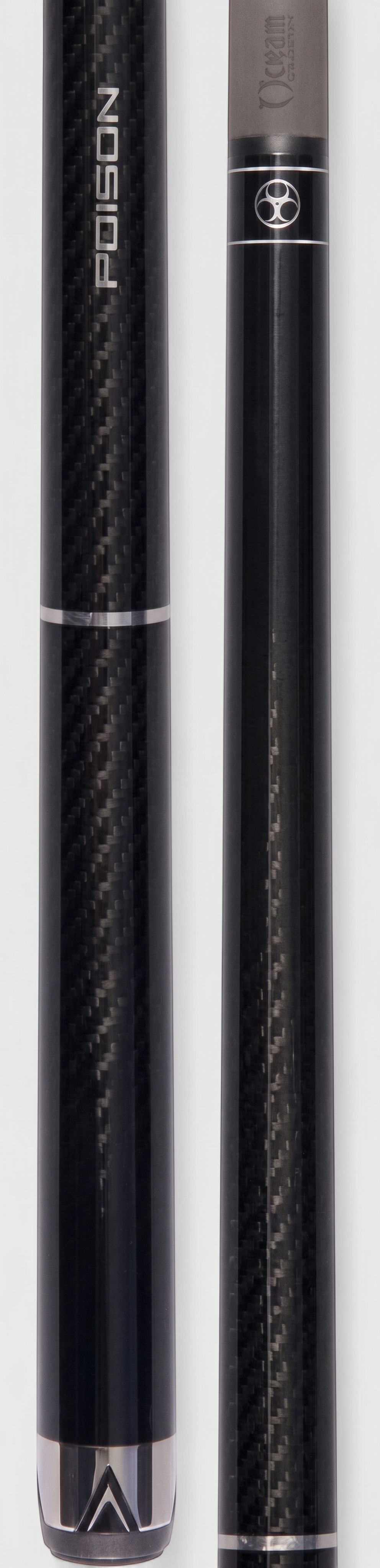 Poison Maelith Pool Cue  12.4 with Carbon Fiber Shaft - Black/Black