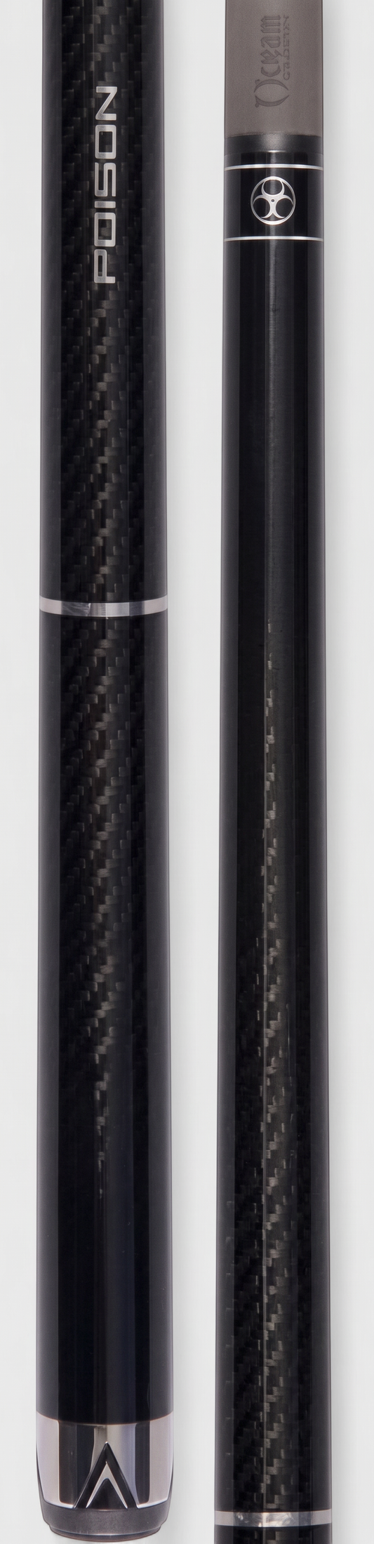 Poison Maelith Pool Cue  12.4 with Carbon Fiber Shaft - Black/Black