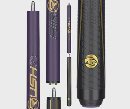 Predator Air Rush Purple Jump Cue - Sport Wrap - Butt Only