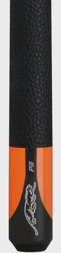 Predator P3 Flare Orange Pool Cue with Luxe Leather Wrap-Butt Only