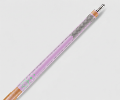 Poison Candy Pool Cue with Carbon Fiber Shaft - Peach/Lavender