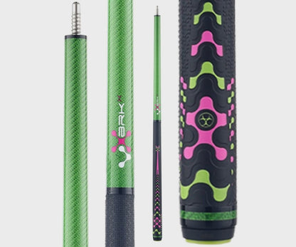 Poison VX Jump/Break Cue with Venom Carbon Fiber Shaft - Green/Pink