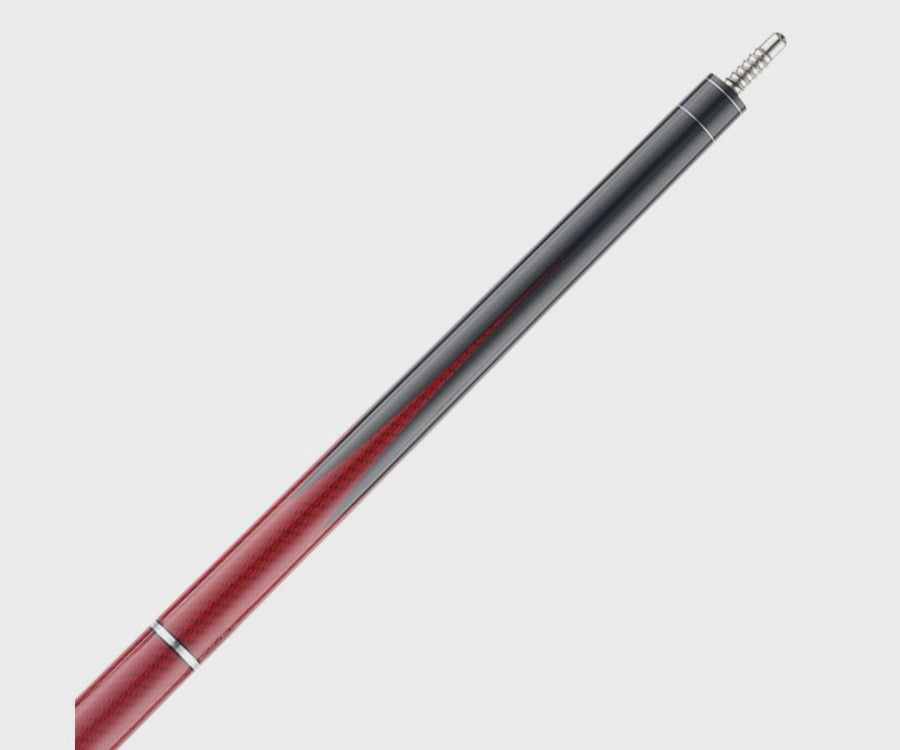 Poison Maelith Pool Cue with Carbon Fiber Shaft - Black/Red
