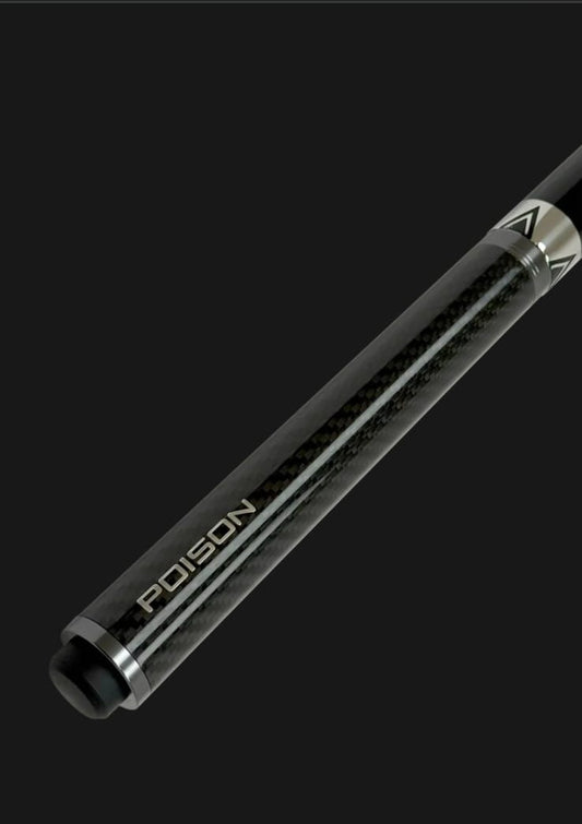 Black Carbon Fiber Extension for Poison Carbon Pool Cues
