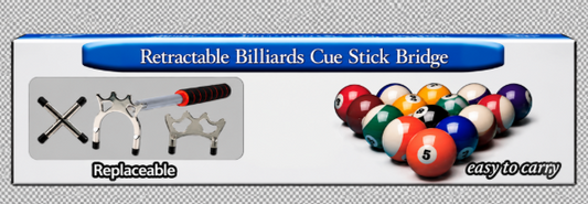 Retractable Billiards Cue Stick Bridge