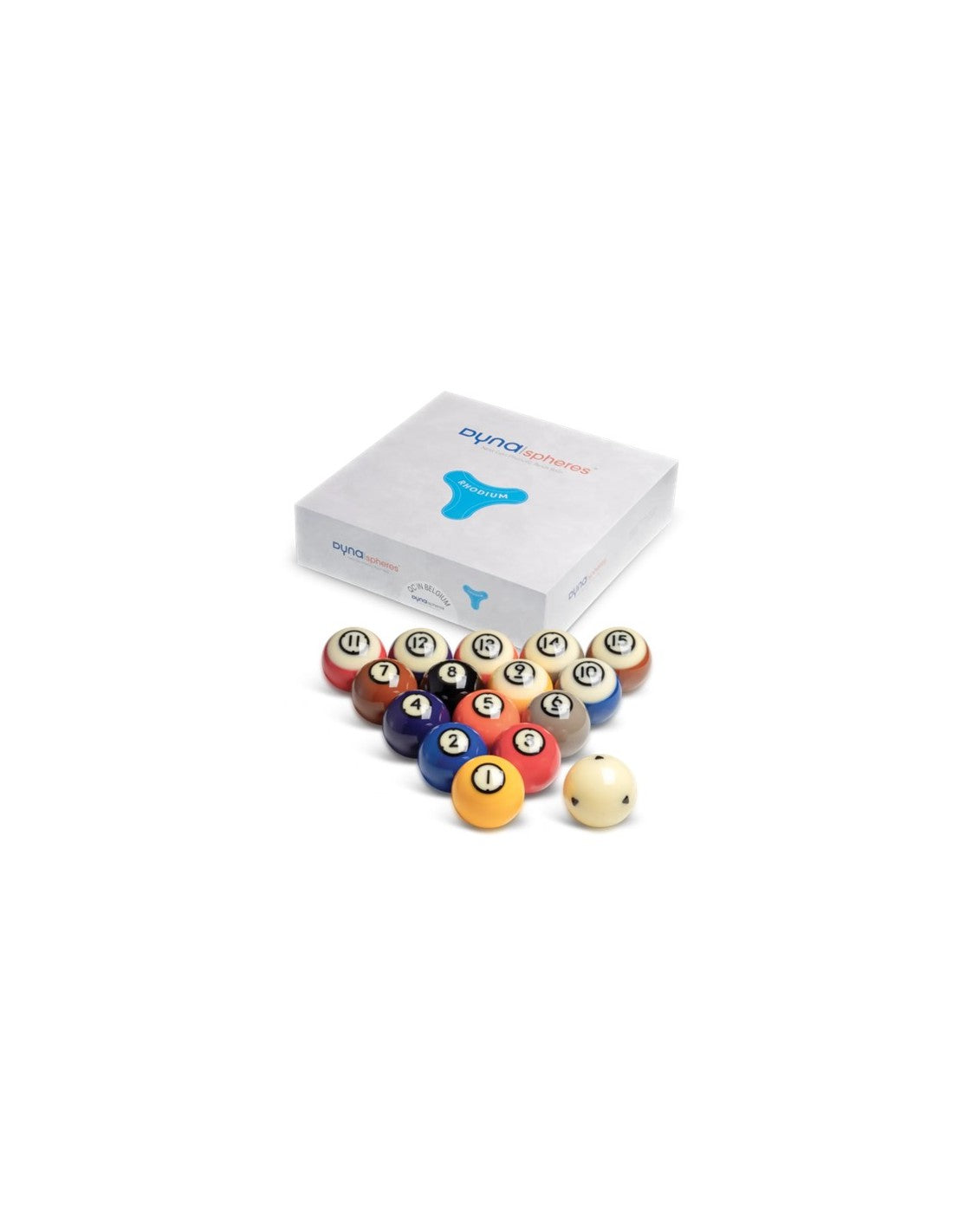 Dynaspheres Rhodium Billiard Ball Set