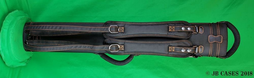 JB 4x8  Black Ultimate Rugged with Orange Stitching