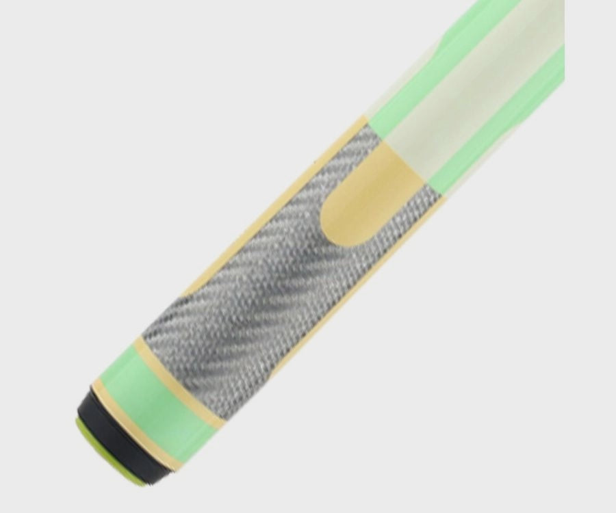 Poison Candy Pool Cue with Carbon Fiber Shaft - Green/Yellow